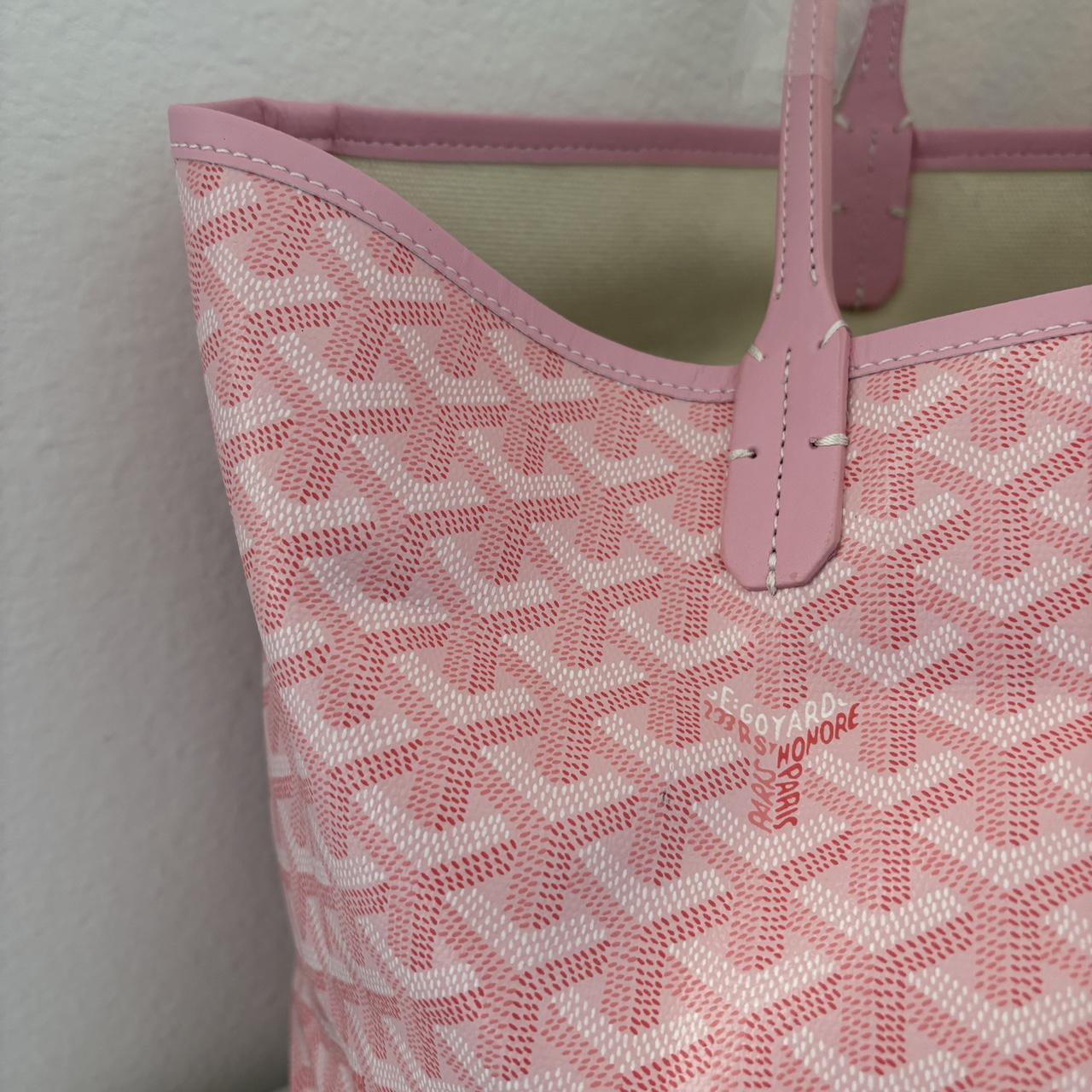 Pink Goyard Alizé tote bag with matching wallet