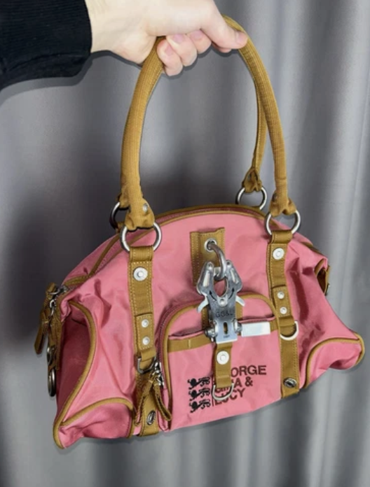 2008 GGL George Gina & Lucy Cortina Deluxe Pink Shoulder Bag