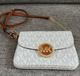 Michael Kors Fulton Cream Logo Crossbody Bag