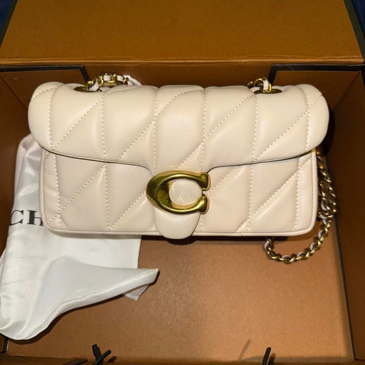 Brand new white coach tabby shoulder bag