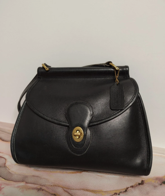 Vintage Coach 9907 Logan Bag Black
