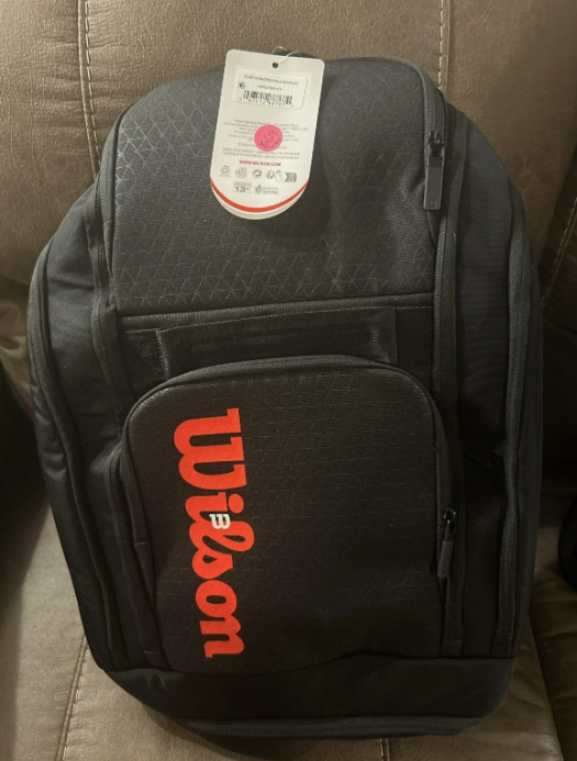 TENNIS WILSON CLASH V3 TENNIS BACKPACK BLACK/INFRARED WR8037901