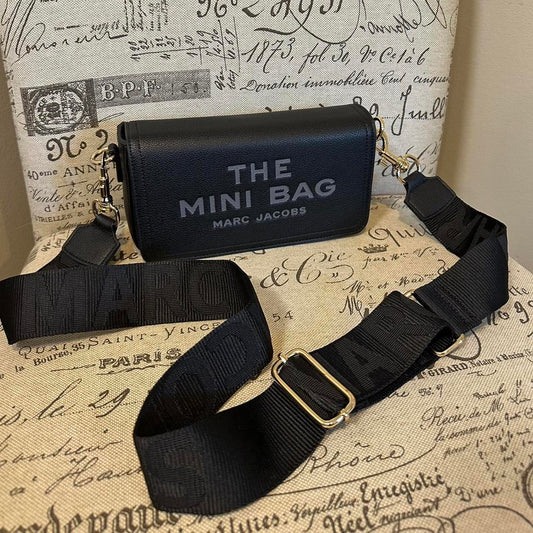 Marc Jacob’s The Mini Leather Shoulder bag in Black