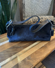 Vintage COACH 6371 Baguette Hampton Semi Demi Shoulder Bag -Black Canvas