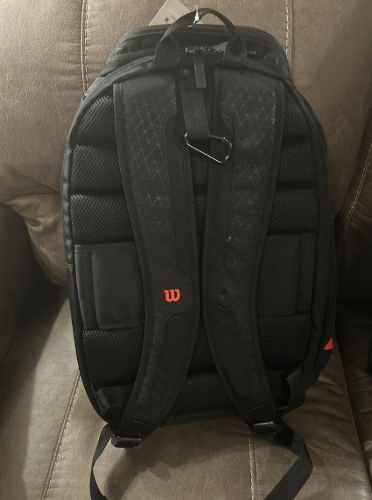 TENNIS WILSON CLASH V3 TENNIS BACKPACK BLACK/INFRARED WR8037901