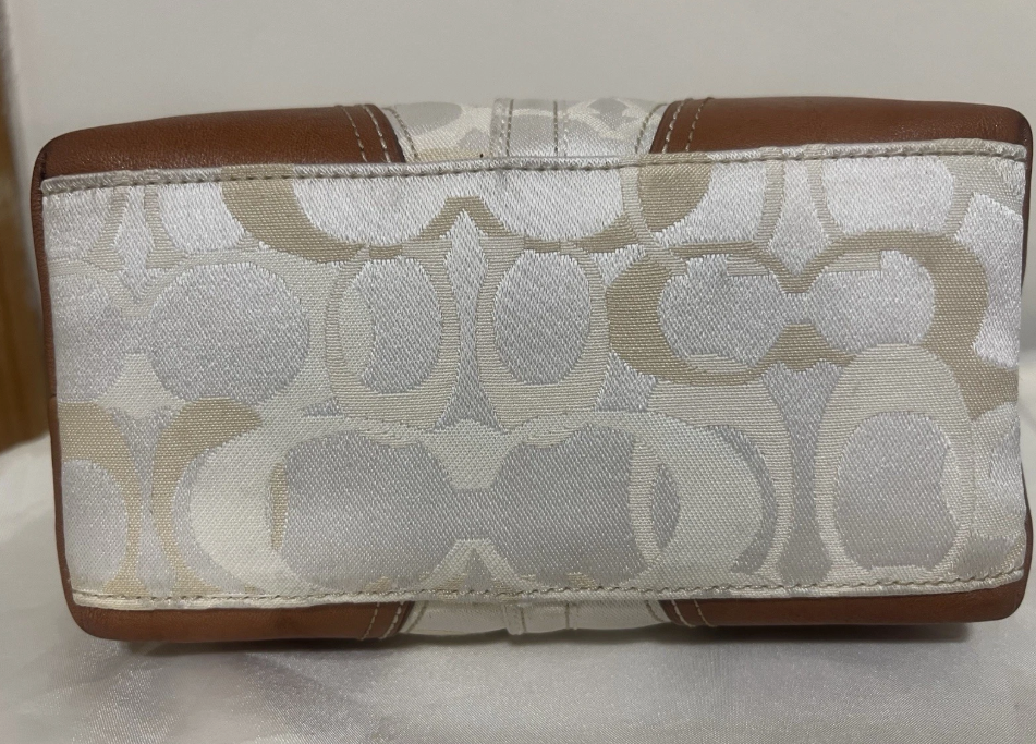 Coach Optic Sig Pink Dragonfly Top Handle Cosmetic Pouch Bag