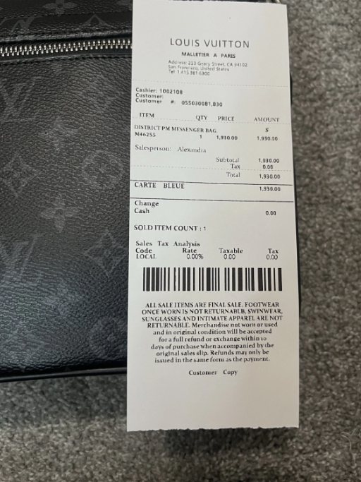 Louis Vuitton Messager Mens Bag Color: Black