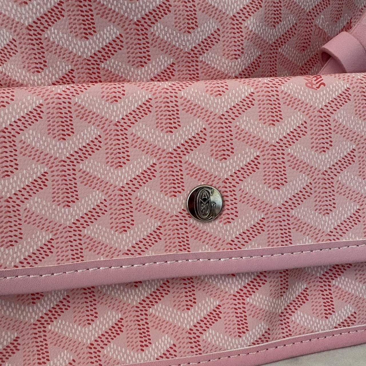 Pink Goyard Alizé tote bag with matching wallet