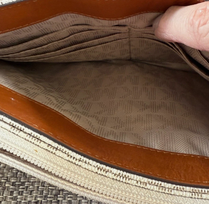 Michael Kors Fulton Cream Logo Crossbody Bag