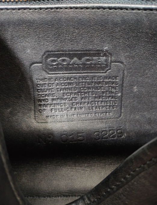 Vintage Coach 9907 Logan Bag Black